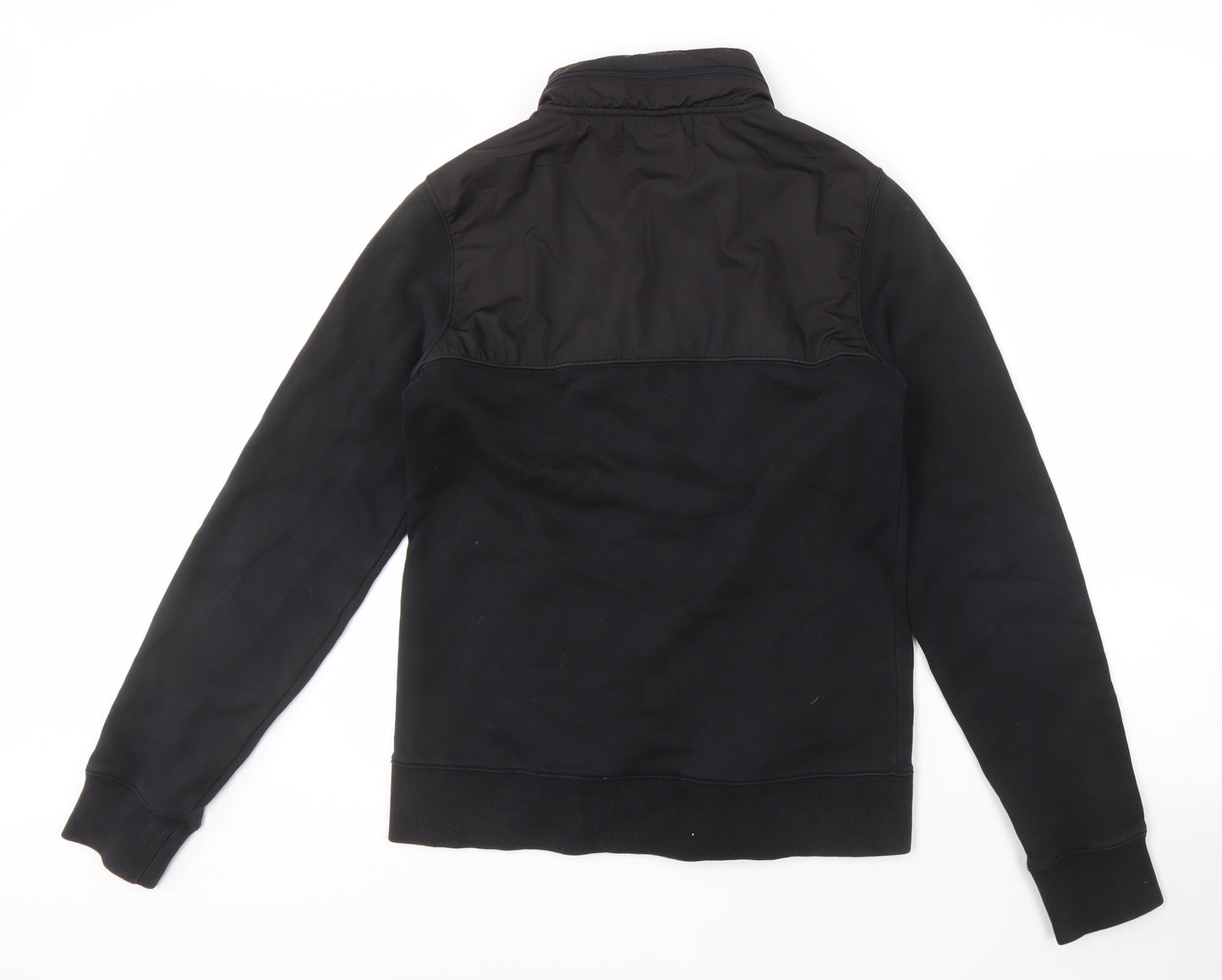 éS Men's Black Bomber Jacket, Size S, Full Zip Casual