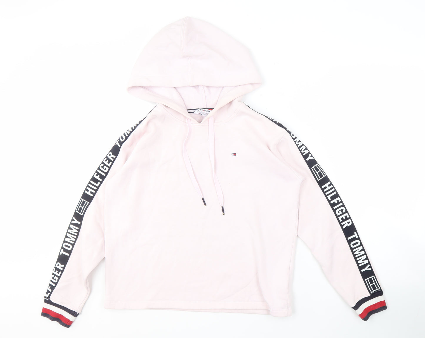 Tommy Hilfiger Women’s XS Pink Logo Pullover Hoodie