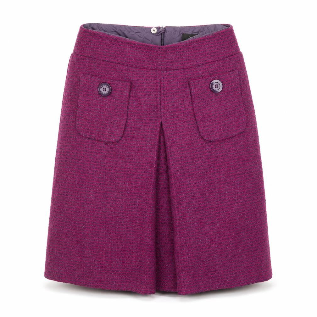 Marks and Spencer Women's Purple Knee-Length Skirt, Size 10