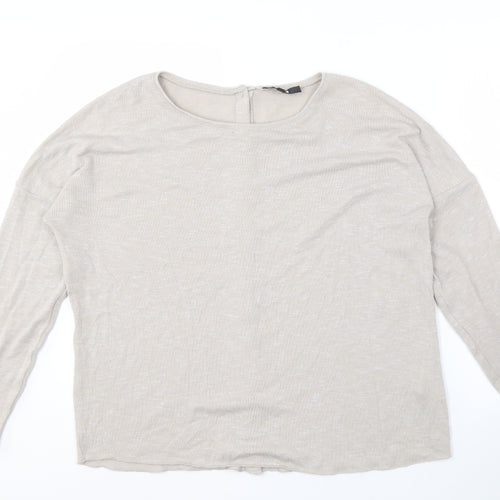 BIKBOK Women's Beige Cardigan M Long Sleeve Knit