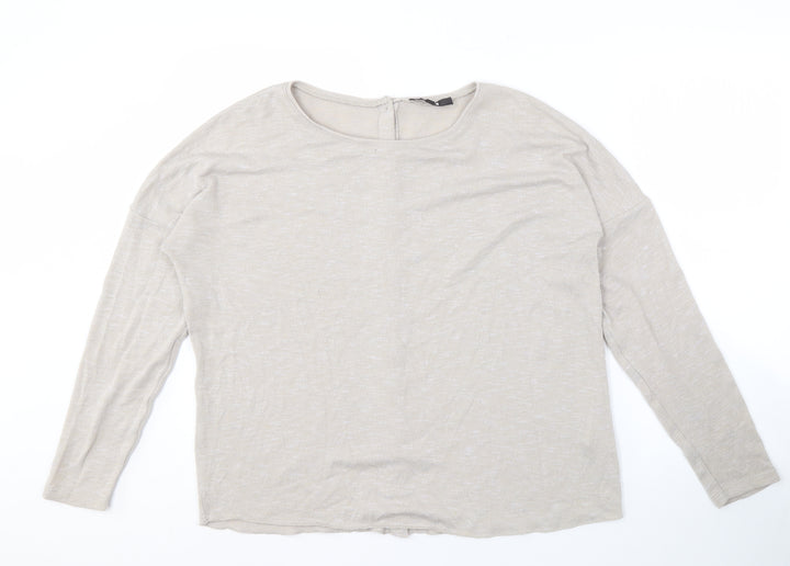 BIKBOK Women's Beige Cardigan M Long Sleeve Knit