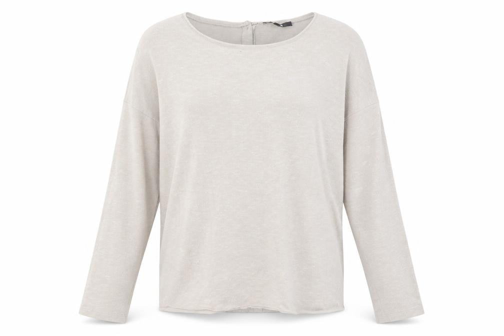 Front view of BIKBOK Women's Beige Cardigan M Long Sleeve Knit