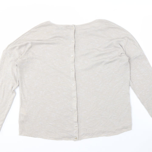 BIKBOK Women's Beige Cardigan M Long Sleeve Knit