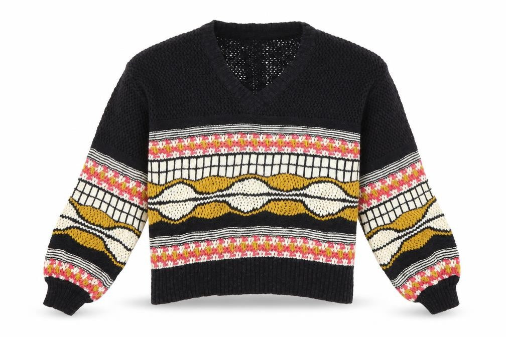 Front view of Next Women's Black Multicoloured jumper S