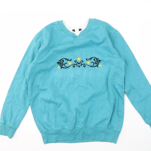 Pembrook Women's Blue Pullover Sweatshirt M