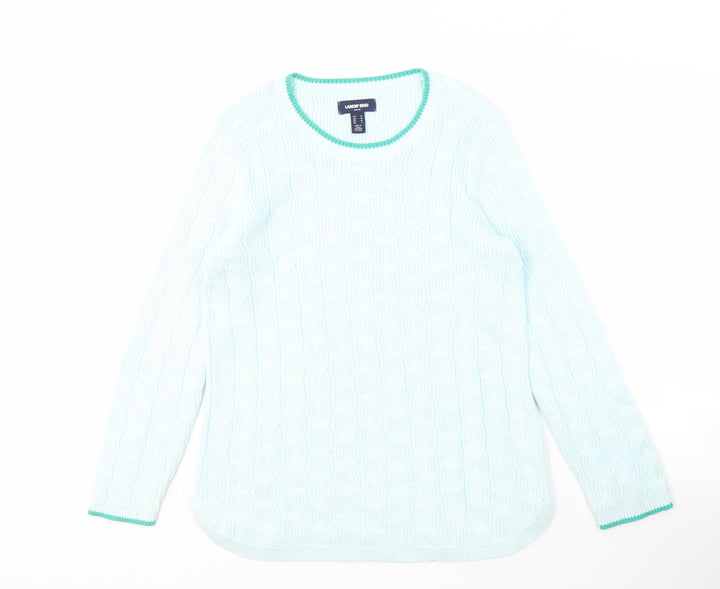 Lands' End Women's Blue Pullover Sweater, Size M