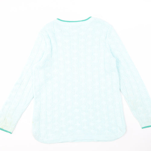 Lands' End Women's Blue Pullover Sweater, Size M