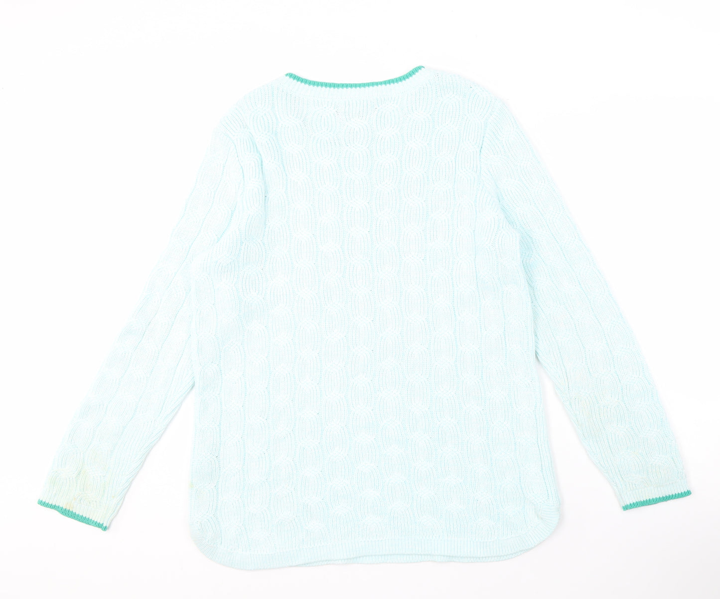 Lands' End Women's Blue Pullover Sweater, Size M