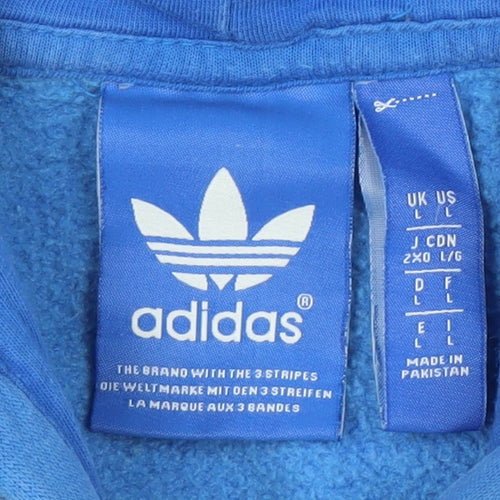 Adidas Men's Blue Pullover Hoodie Size L