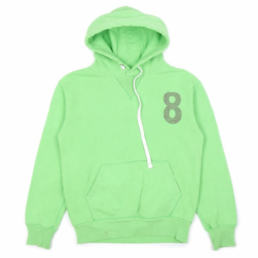 Front view of Jack Wills Men's Green Hoodie XS Logo Pullover