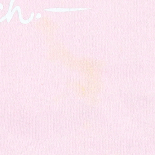 Bench Women's Pink Cotton Blend Crew Neck Sweatshirt Size M