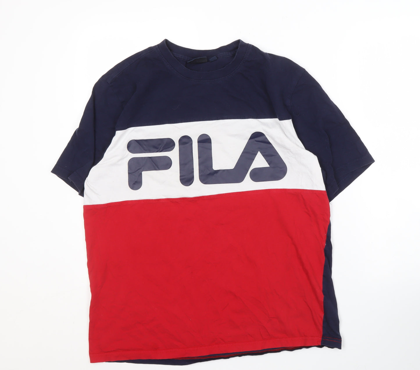 FILA Men's Multicoloured Logo T-Shirt XL