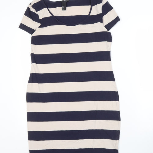 H&M Women's Multicoloured T-Shirt Dress L