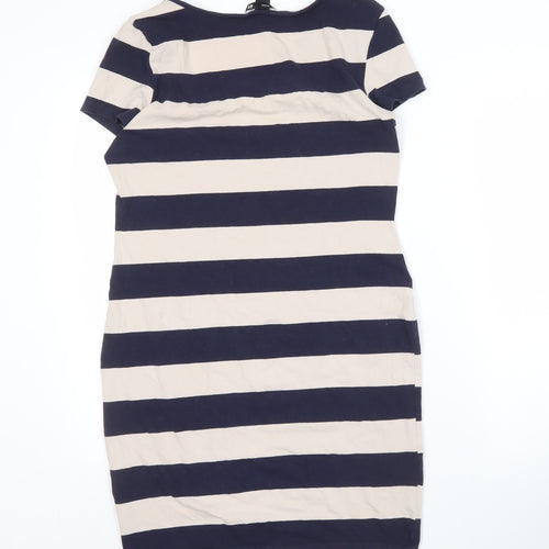 H&M Women's Multicoloured T-Shirt Dress L