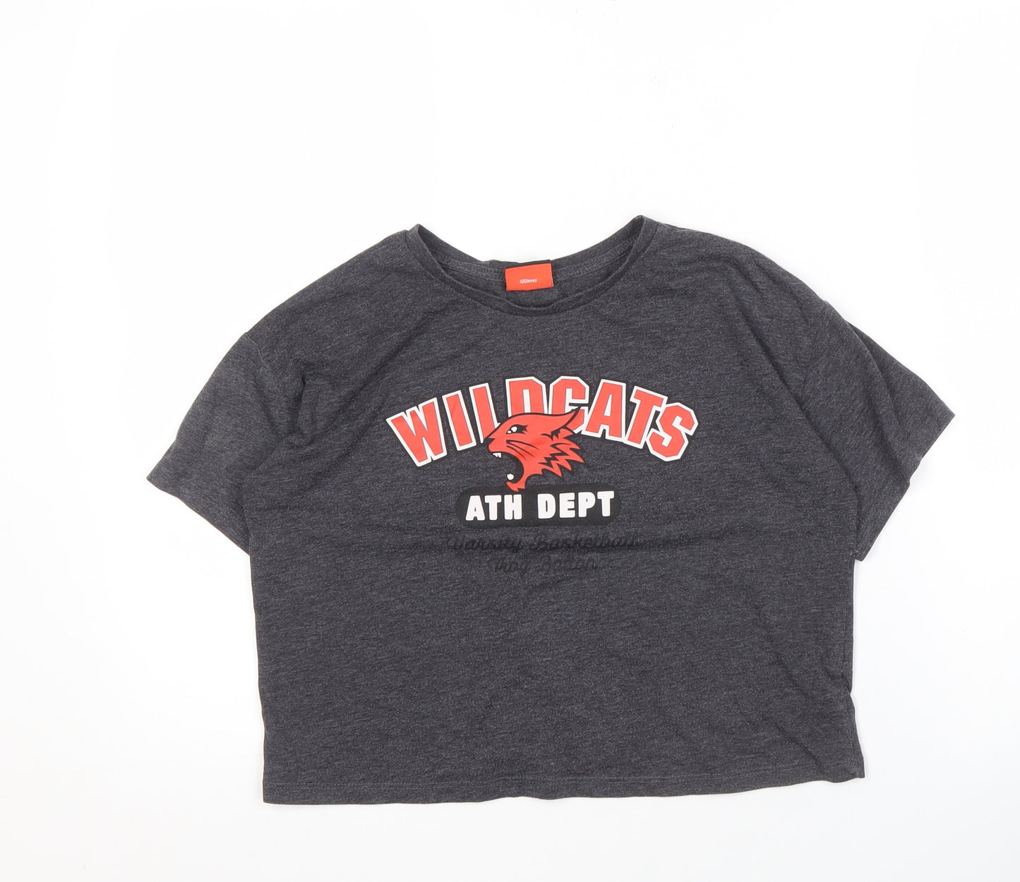 George Girls Grey Cropped High School Musical T-Shirt 11-12 Years