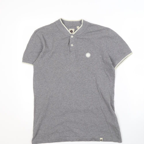 Pretty Green Men's Grey XS Short Sleeve Polo Shirt