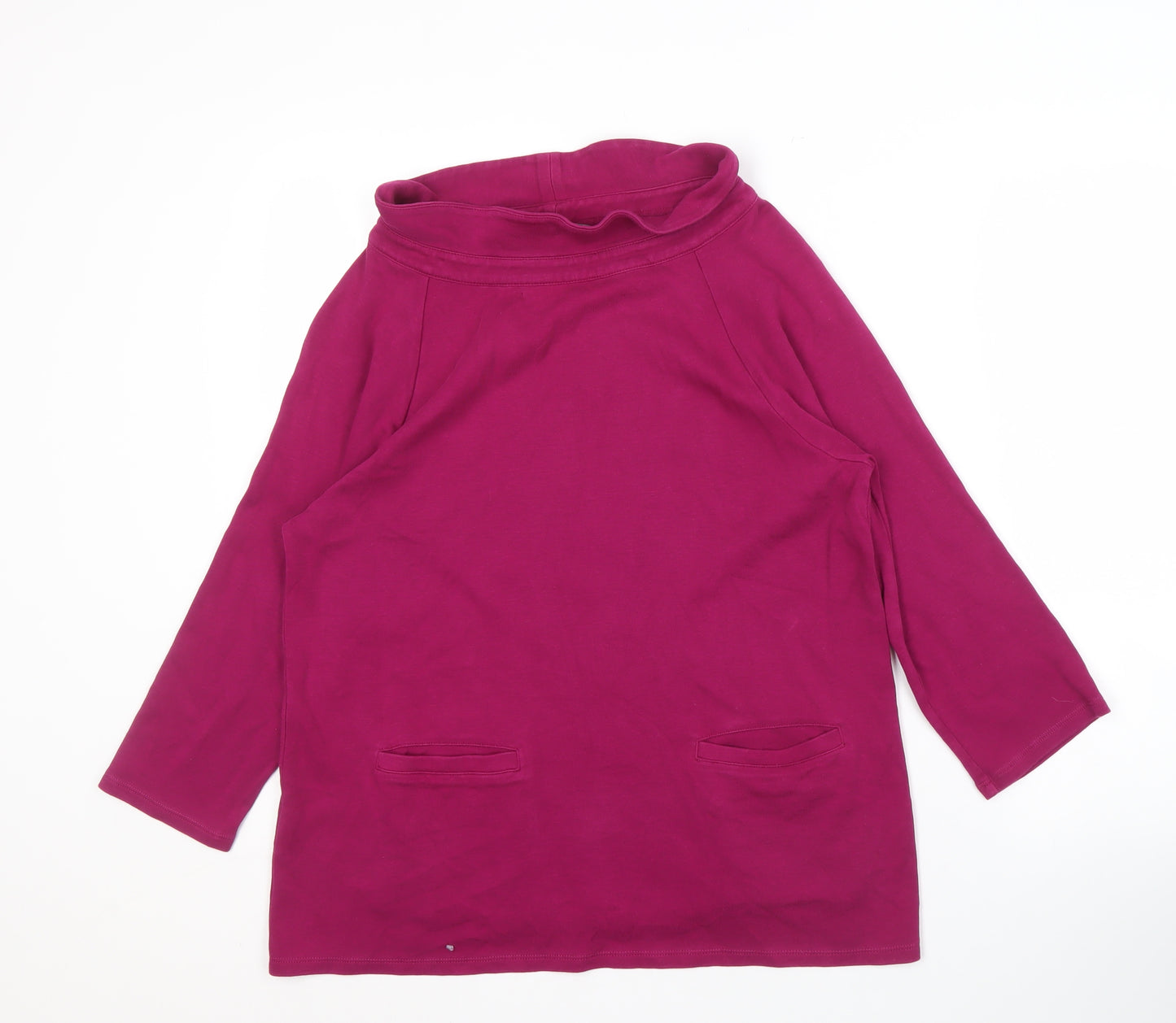 Laura Ashley Women's Purple Cowl Neck Sweatshirt Size 14