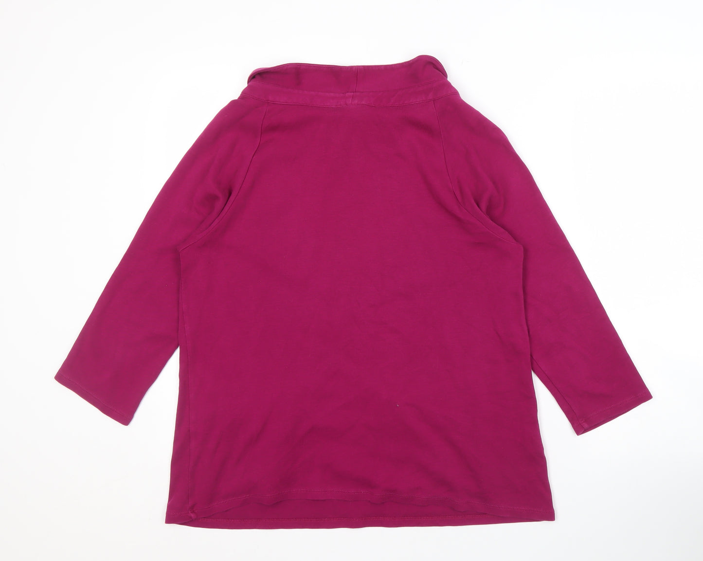 Laura Ashley Women's Purple Cowl Neck Sweatshirt Size 14