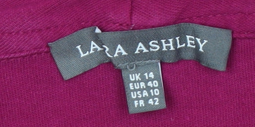 Laura Ashley Women's Purple Cowl Neck Sweatshirt Size 14