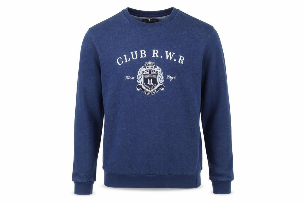 Front view of Henri Lloyd Men's Blue Cotton jumper S