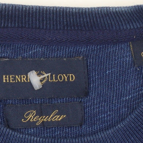 Henri Lloyd Men's Blue Cotton Pullover Jumper S