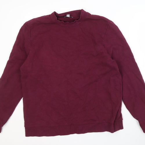 COS Men's Red XL Cotton Pullover Sweatshirt