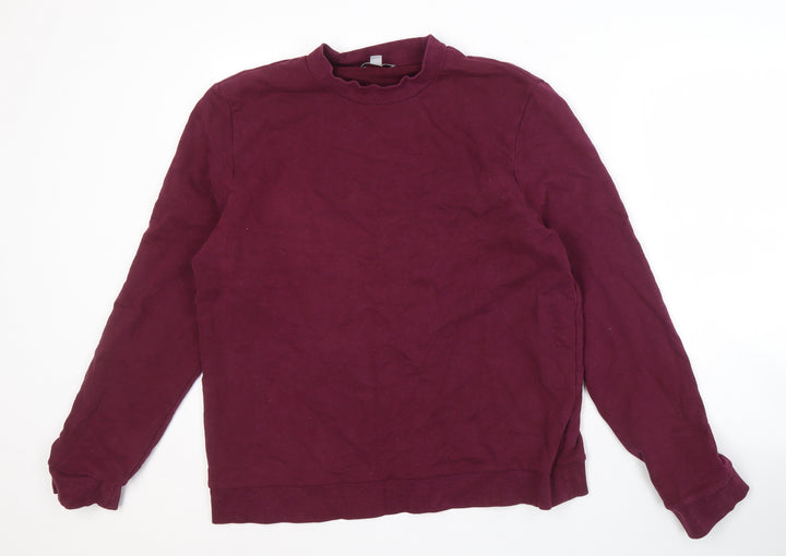 COS Men's Red XL Cotton Pullover Sweatshirt