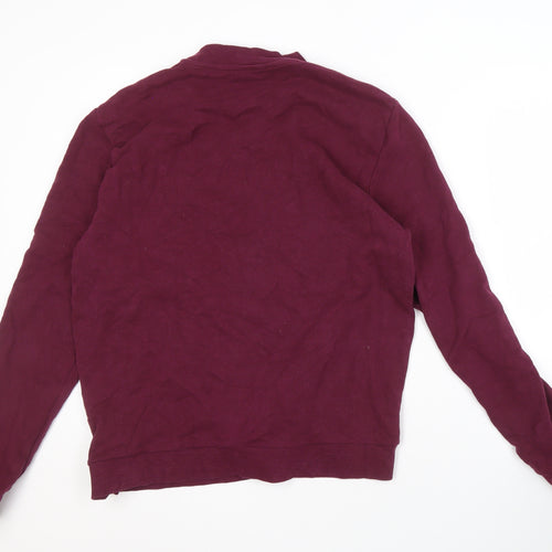 COS Men's Red XL Cotton Pullover Sweatshirt