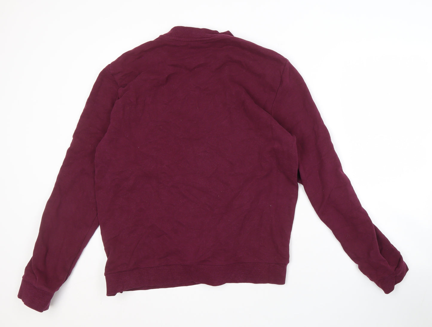 COS Men's Red XL Cotton Pullover Sweatshirt