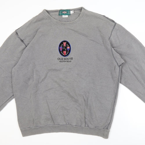SDI Men's Grey Pullover Sweatshirt, Size L