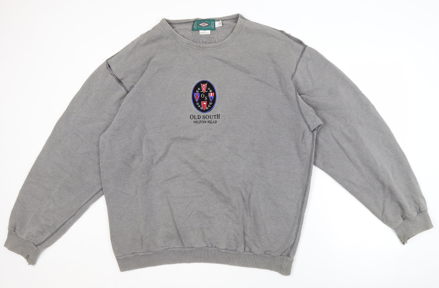 SDI Men's Grey Pullover Sweatshirt, Size L