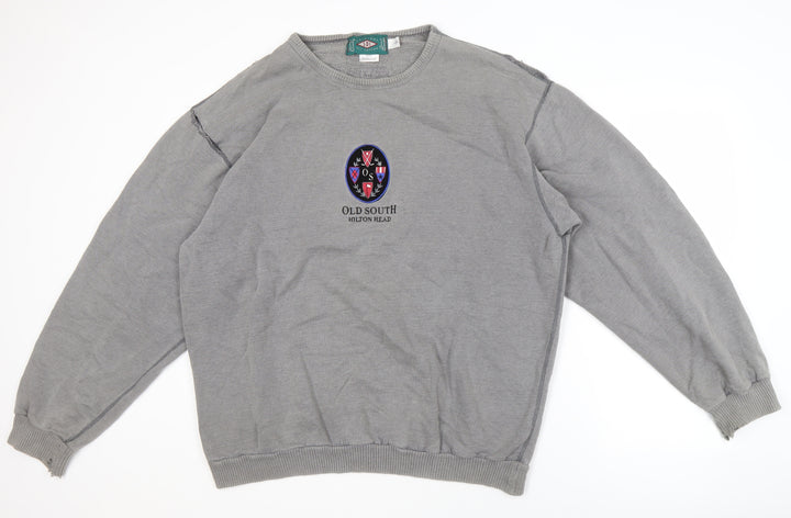 SDI Men's Grey Pullover Sweatshirt, Size L