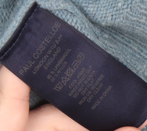 Paul Costelloe Women's Blue Fair Isle Wool Jumper M