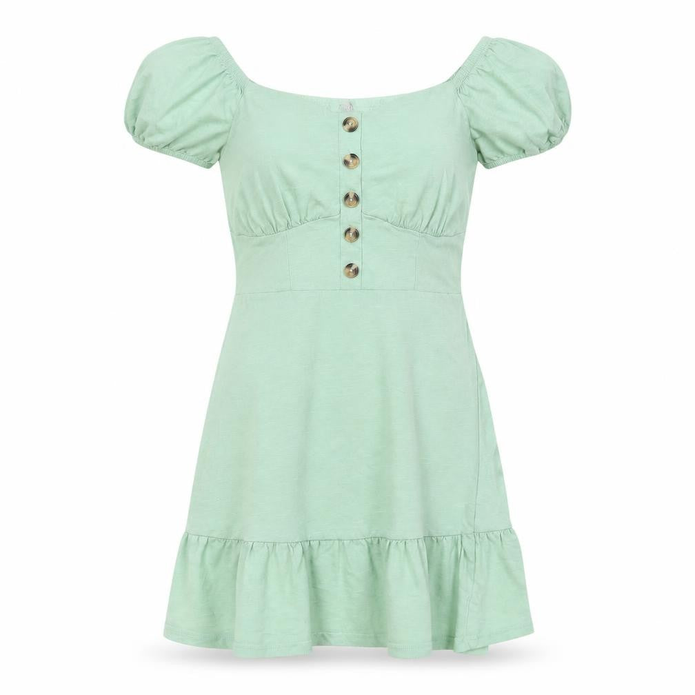 ASOS Women's Green A-Line Dress, Size 8, Casual Style