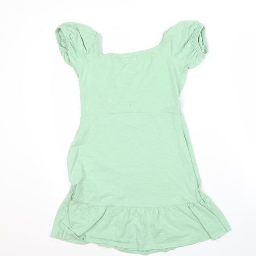 ASOS Women's Green A-Line Dress, Size 8, Casual Style