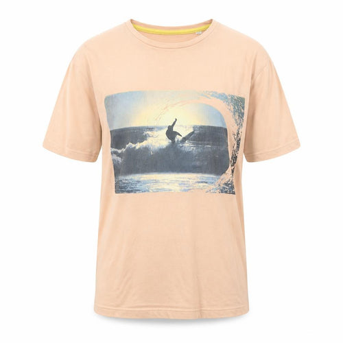 Only & Sons Men's Beige XS Graphic Print T-Shirt