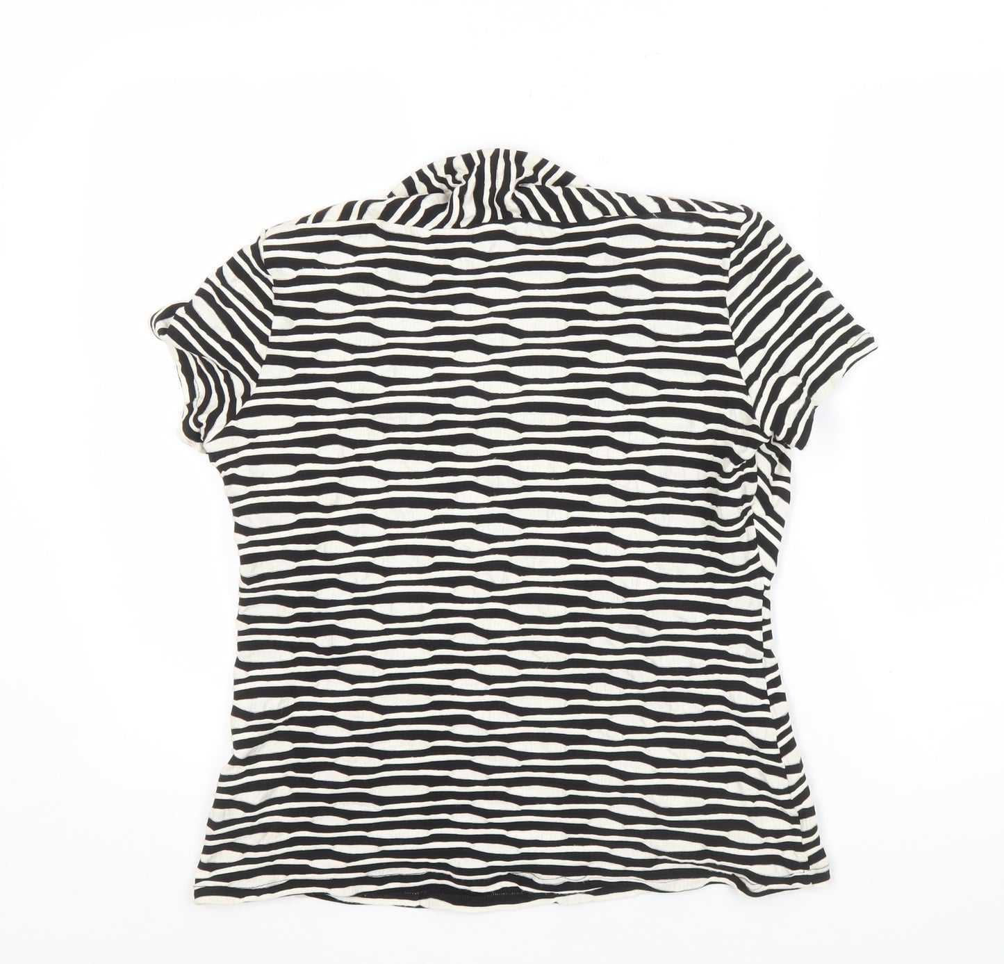 Alex & Co. Women's Black Animal Print Top L