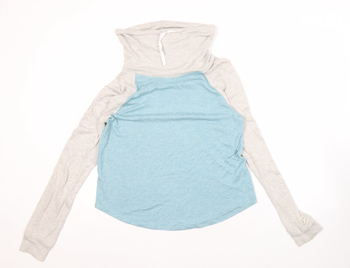 Hollister Women's Blue Pullover Hoodie M