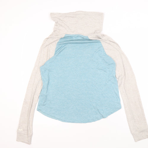 Hollister Women's Blue Pullover Hoodie M