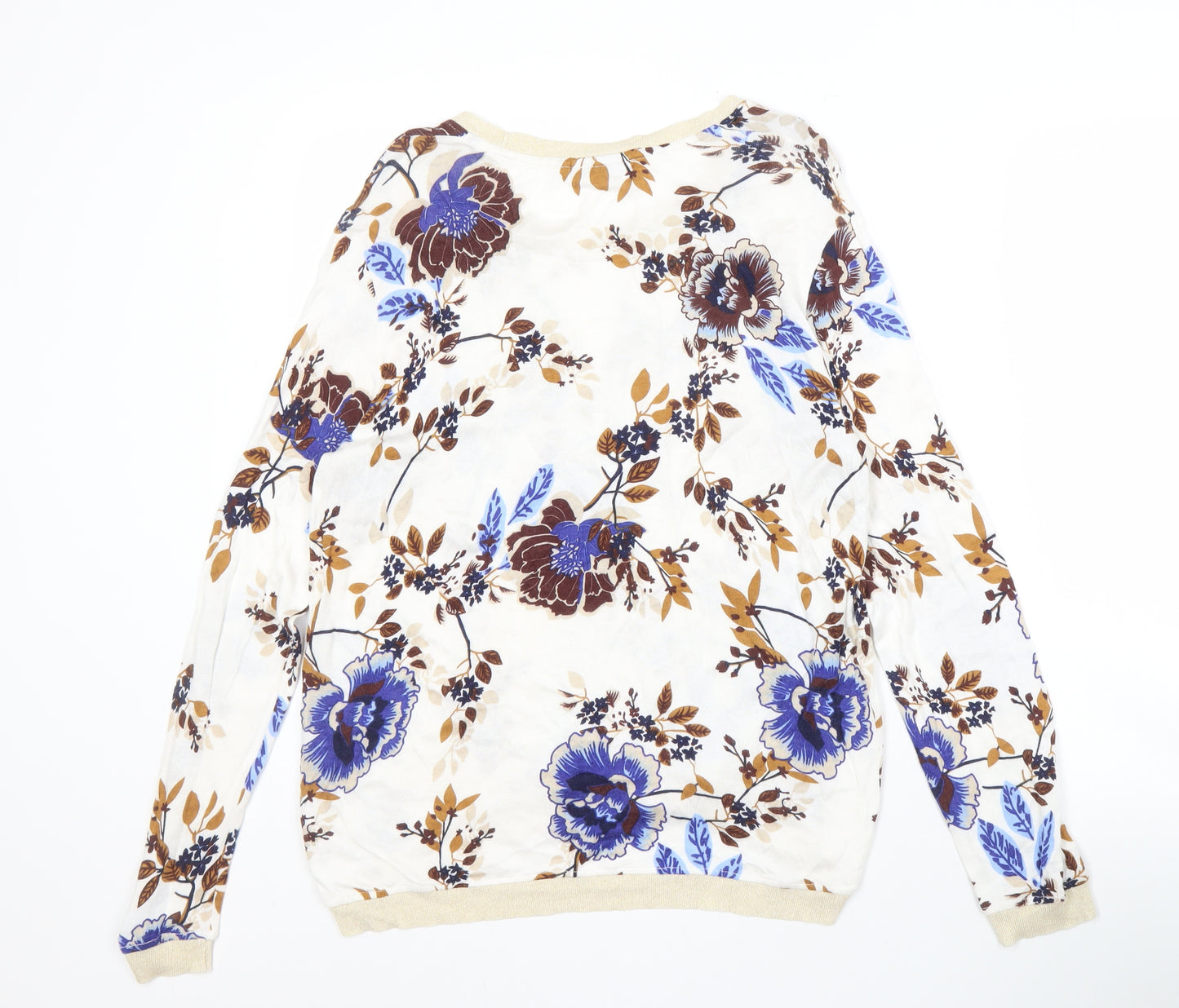 Fransa Women's Multicoloured Floral Pullover Jumper XL