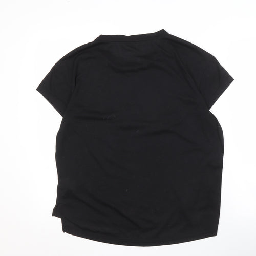 Puma Women's Black Basic T-Shirt, Size 14