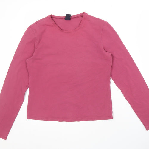GAP Women's Pink Long Sleeve T-Shirt, Size M, Basic Style