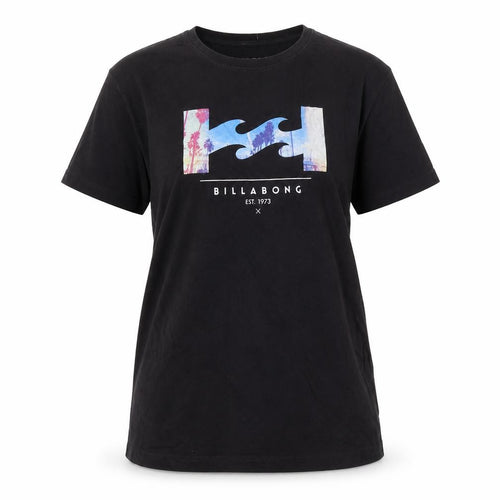 Billabong Unisex Black T-Shirt Size 14 Lightweight Casual