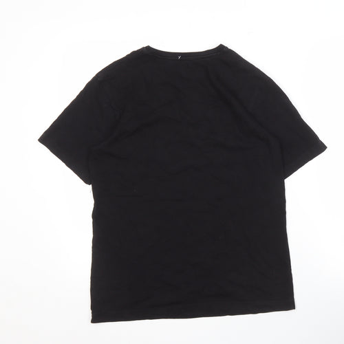 Billabong Unisex Black T-Shirt Size 14 Lightweight Casual