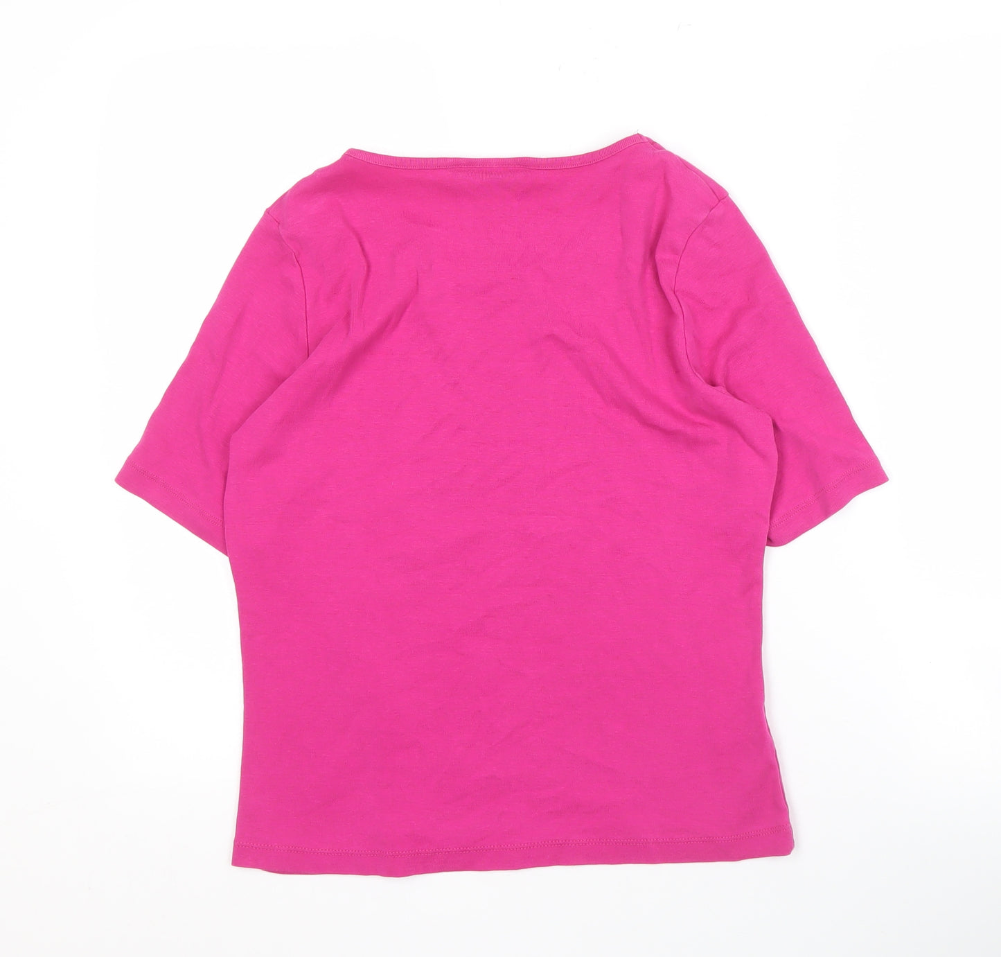 CC Women's Pink T-Shirt, M, Cotton, Short Sleeve