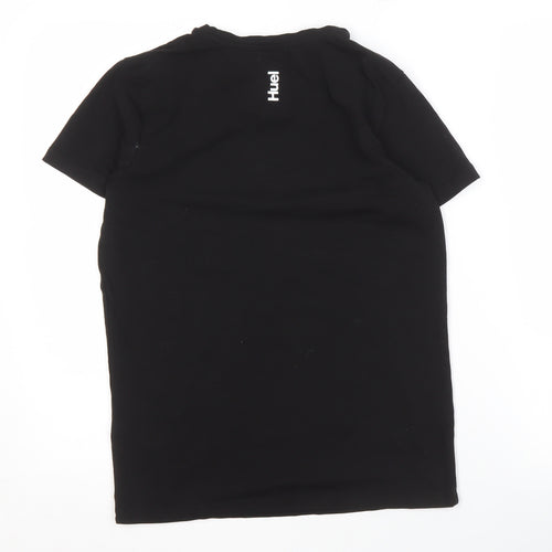Huel Men's Black Crew Neck T-Shirt, S, Short Sleeve