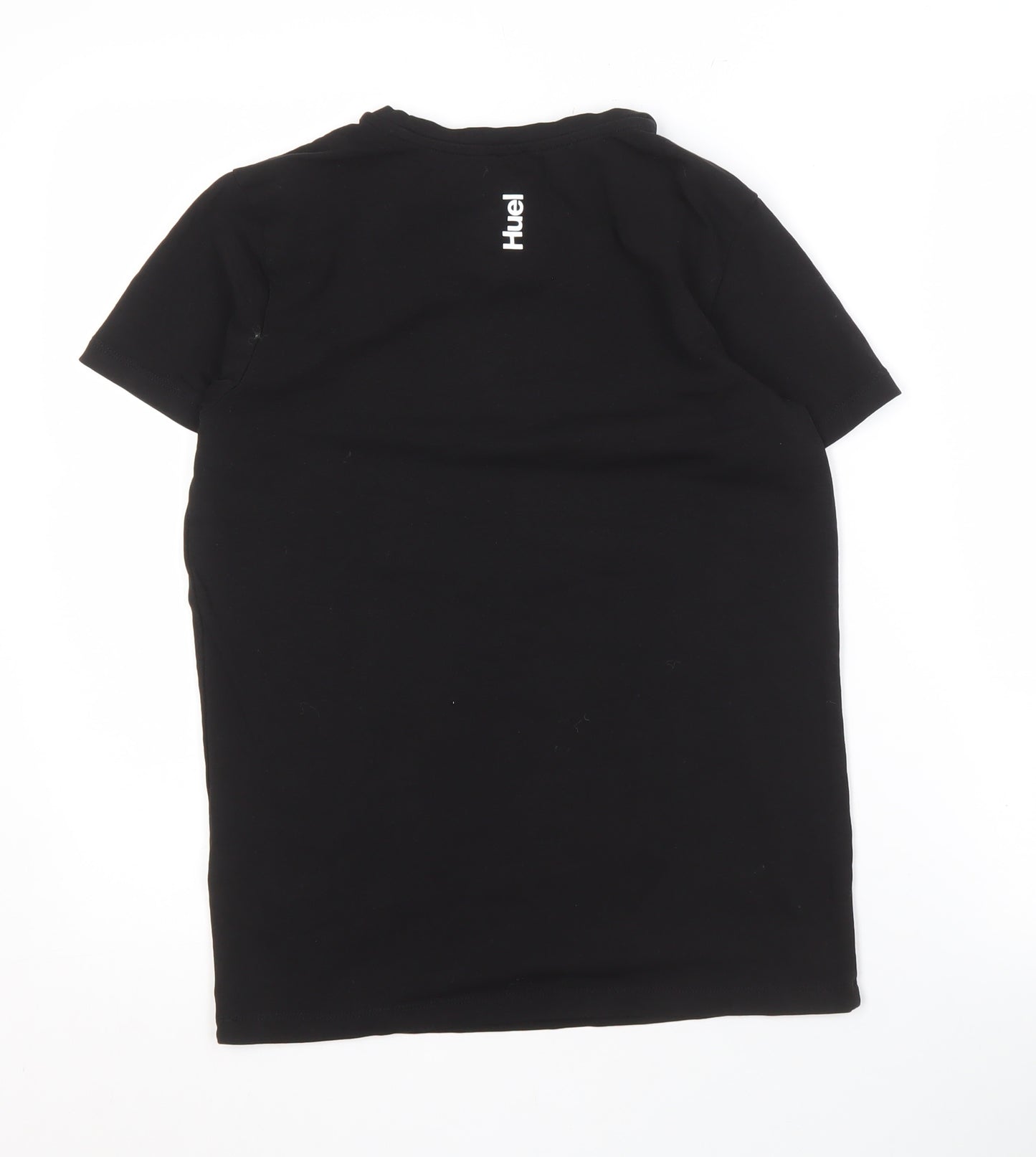 Huel Men's Black Crew Neck T-Shirt, S, Short Sleeve