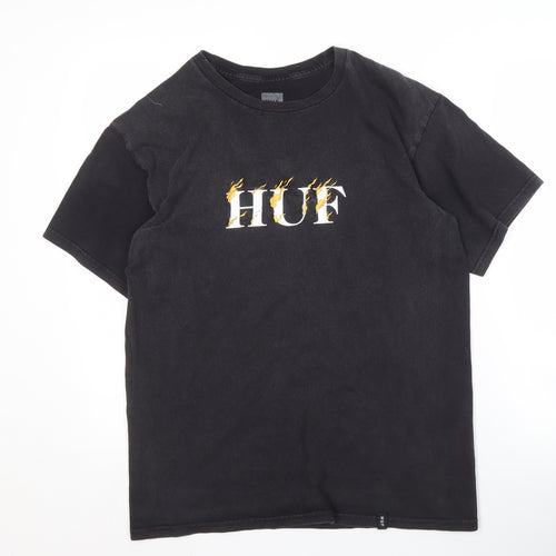 HUF Men's Black M Graphic Print T-Shirt