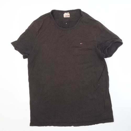 Hilfiger Denim Men's Black Classic T-Shirt, L