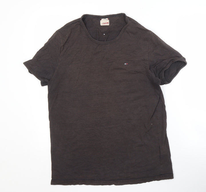 Hilfiger Denim Men's Black Classic T-Shirt, L